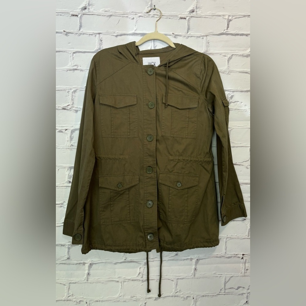 JACK Olive Green Anorak Jacket-Small